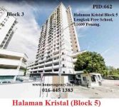 Ref:10252, Halaman Kristal Block 5 Apartment at Jalan Free School, Jelutong near General Hospital, KOMTAR